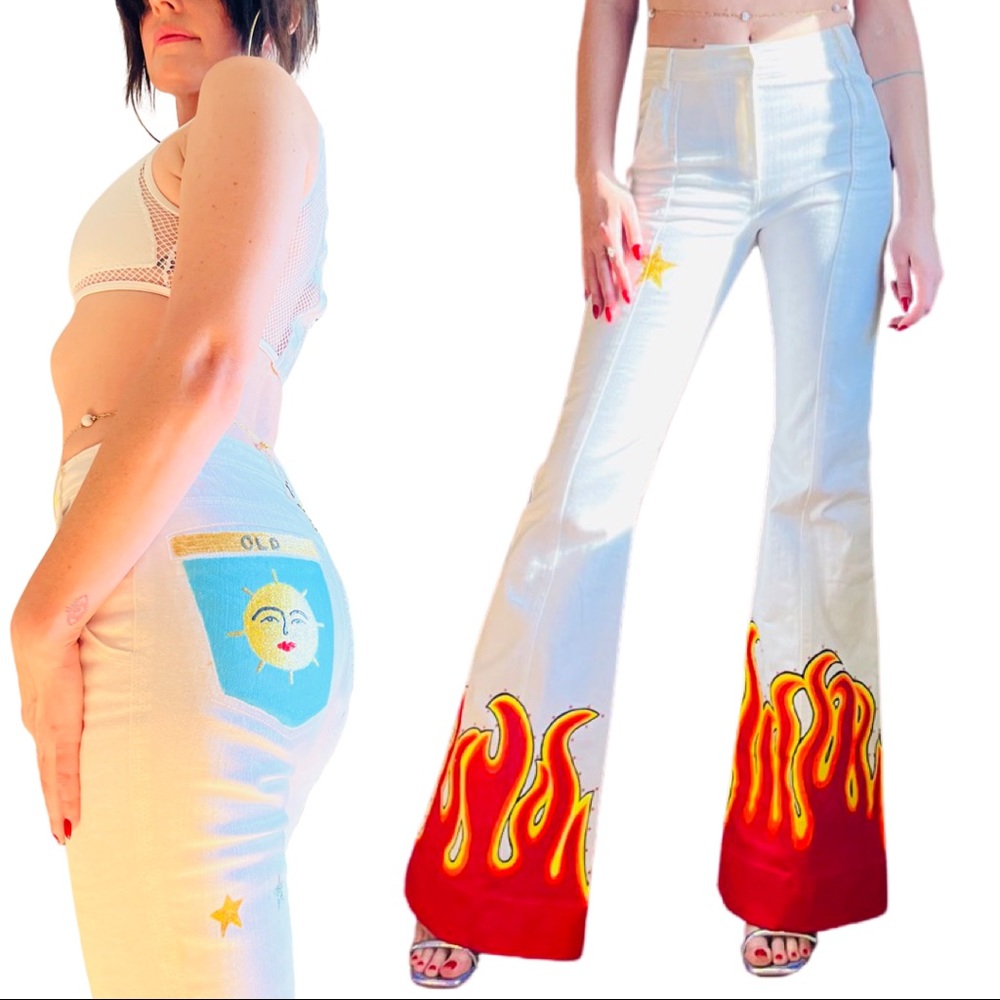 Hand Painted Flame Flares